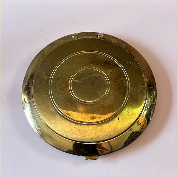 Vintage Dorothy Gray Makeup Compact Goldtone Lipstick Powder - Picture 2 of 7
